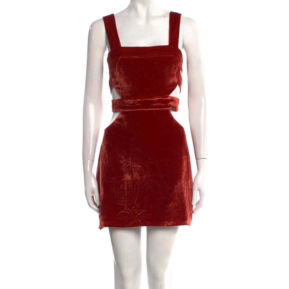 For Love And Lemons Red Sheath Mini Dress